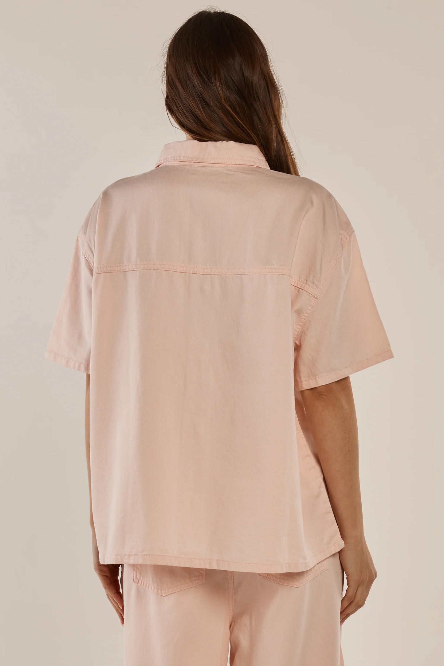 Saffra Short Slv Denim Shirt