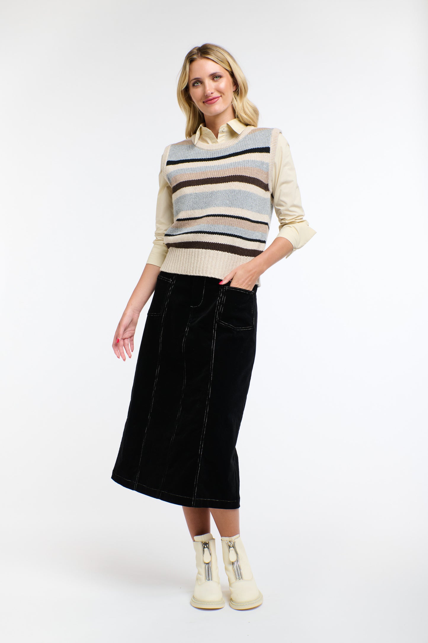 Phoebe Stripe Vest