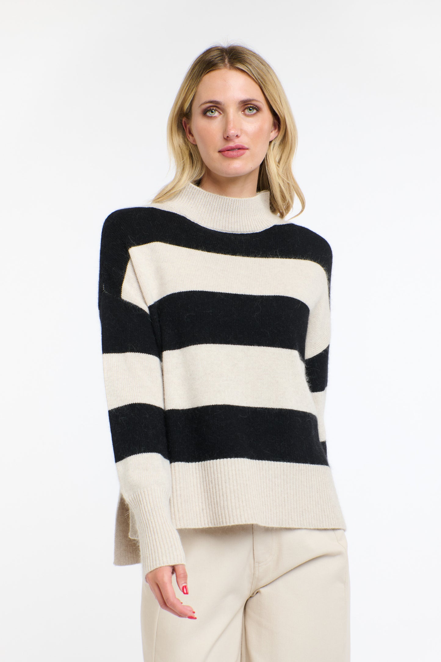 Gracie Angora Stripe Knit
