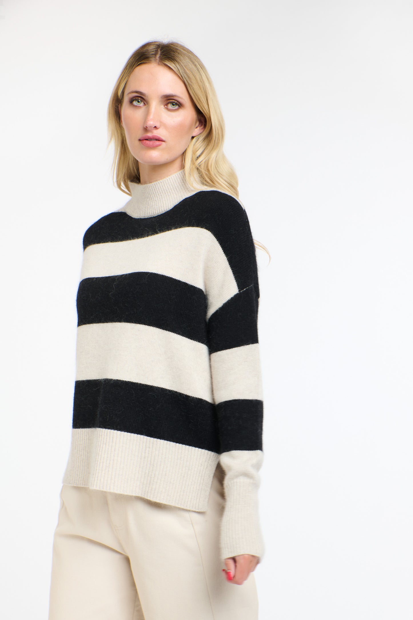 Gracie Angora Stripe Knit