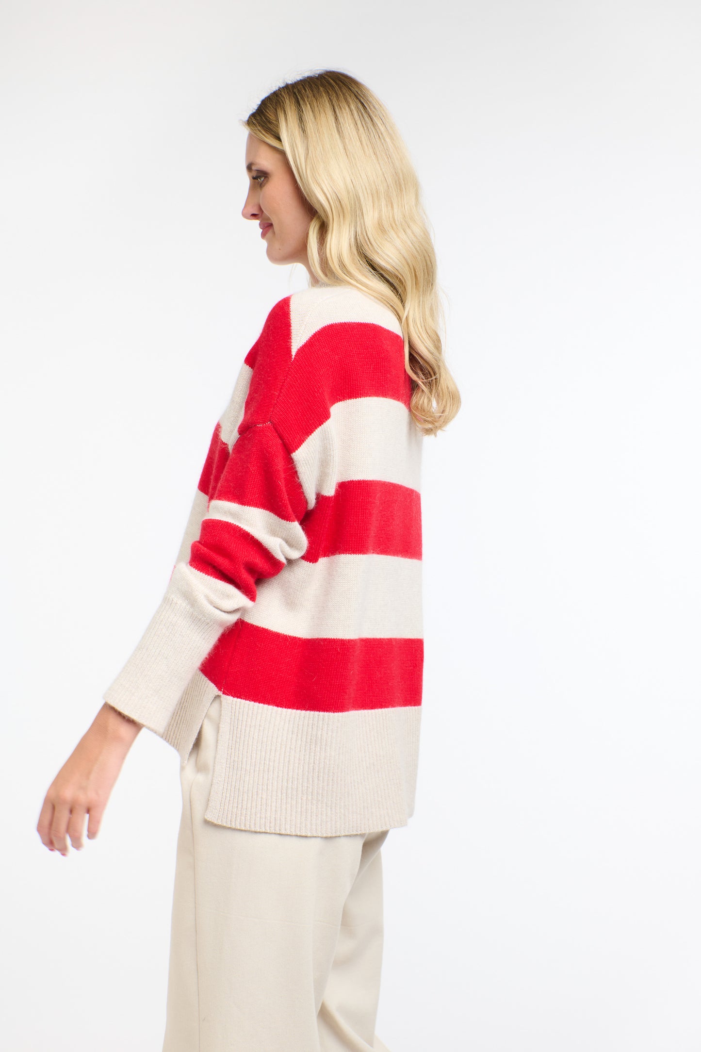 Gracie Angora Stripe Knit