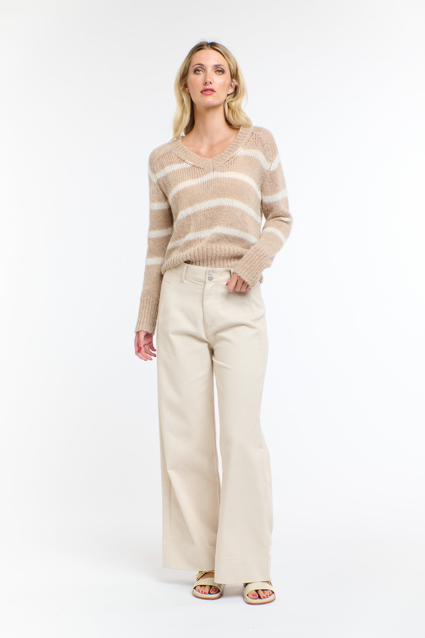 Spencer Stripe Mohair Knit