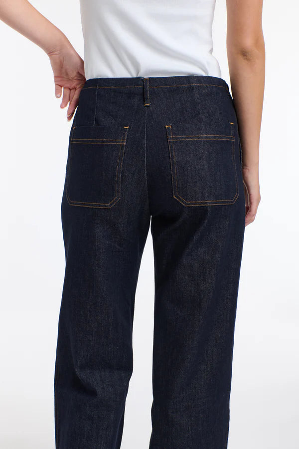 Misha Drawcord Denim Pants
