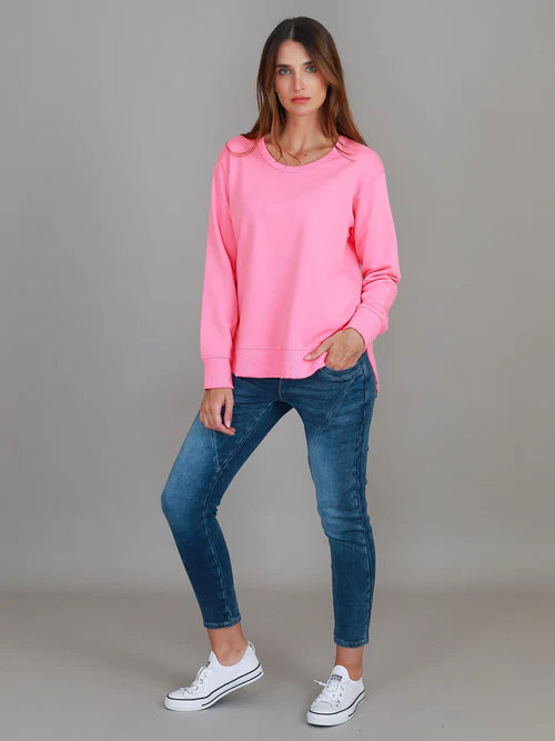 Charlette Curve Hem Sweater