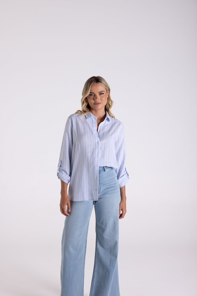Linen Stripe Shirt