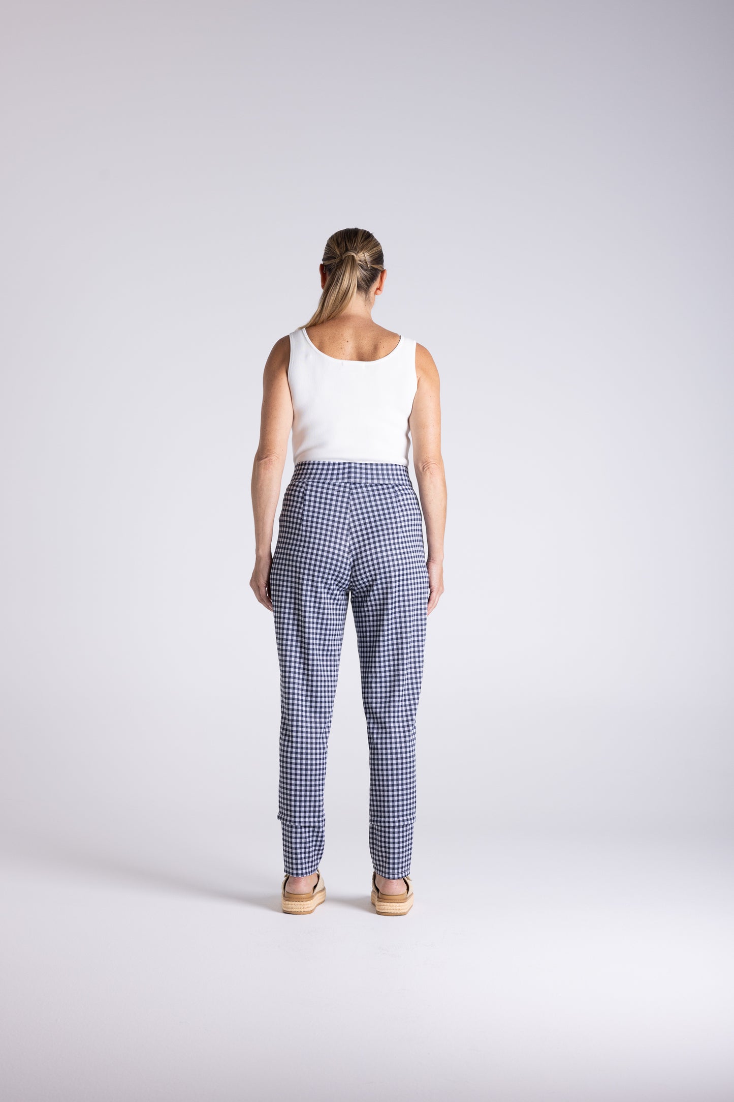 Gingham Panelled Pant