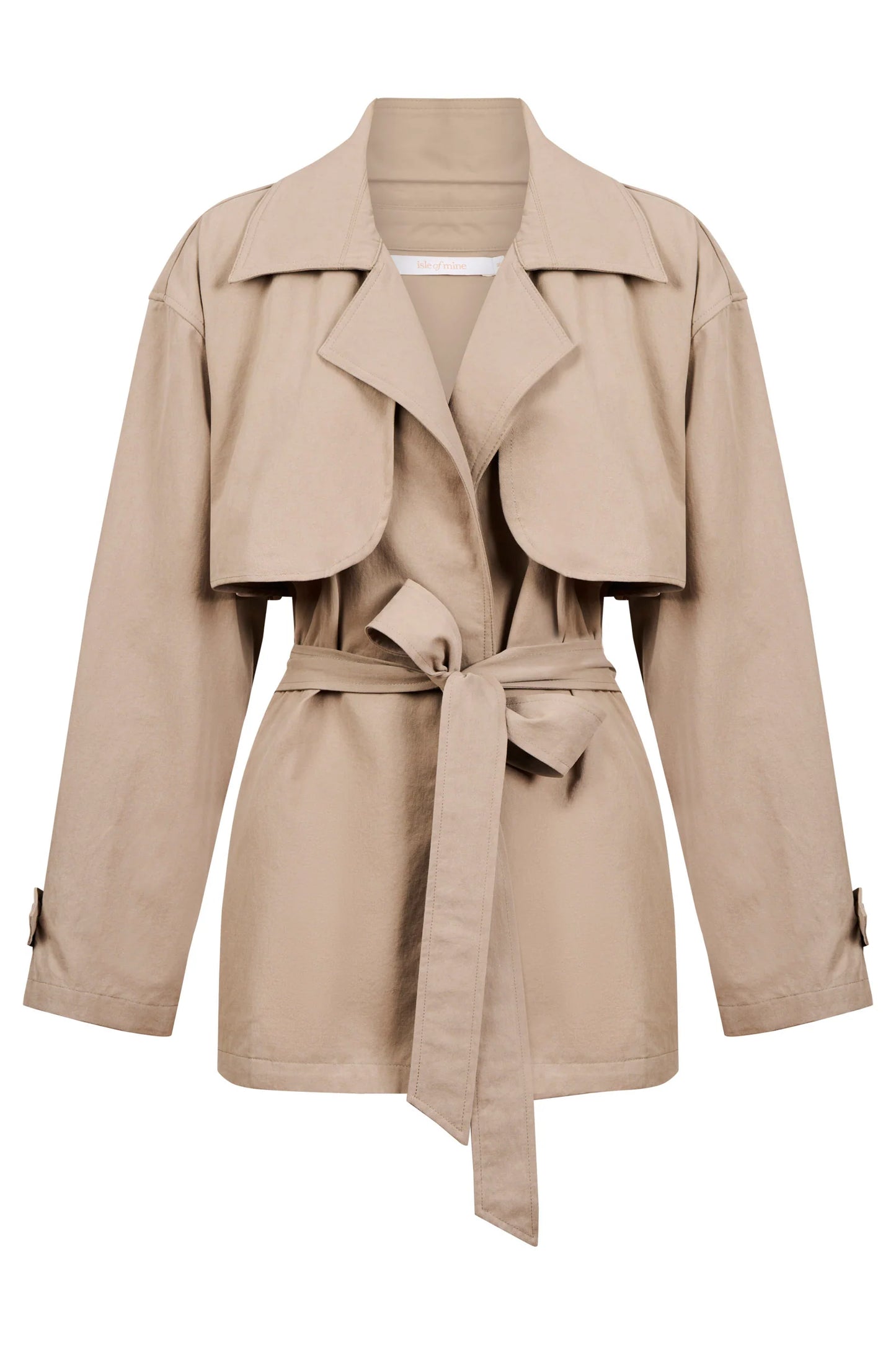 Farida Cropped Trench