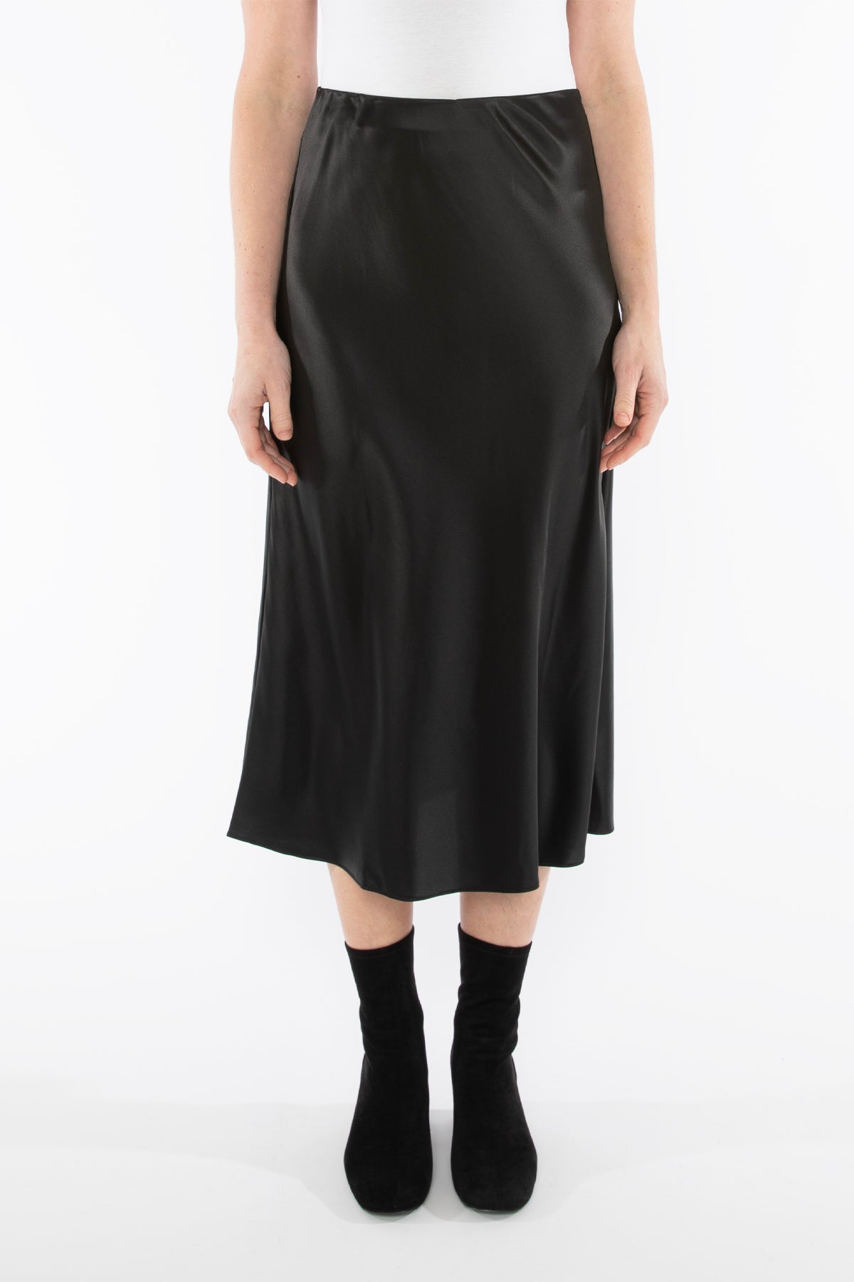 Bias Satin Skirt