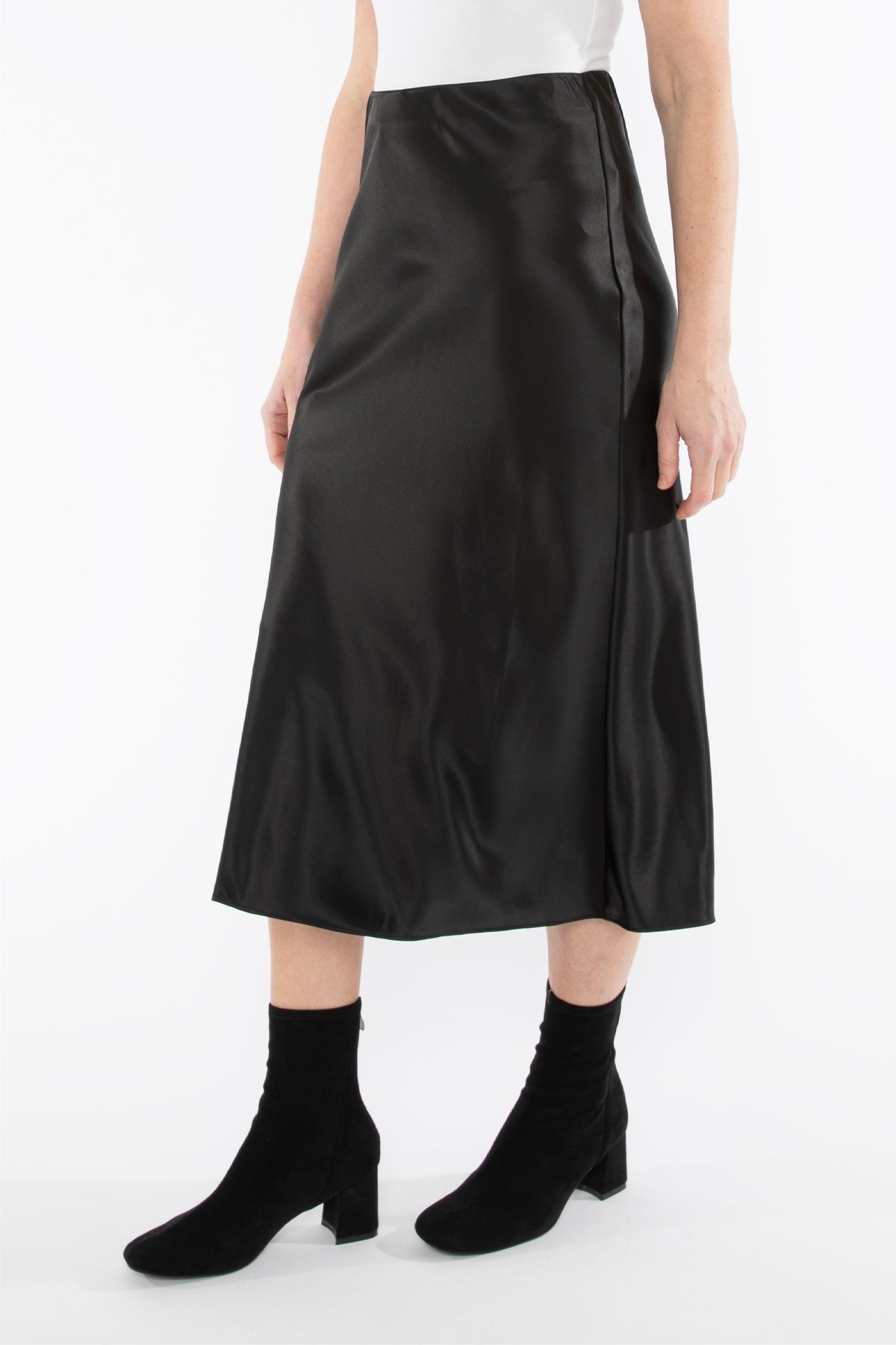 Bias Satin Skirt