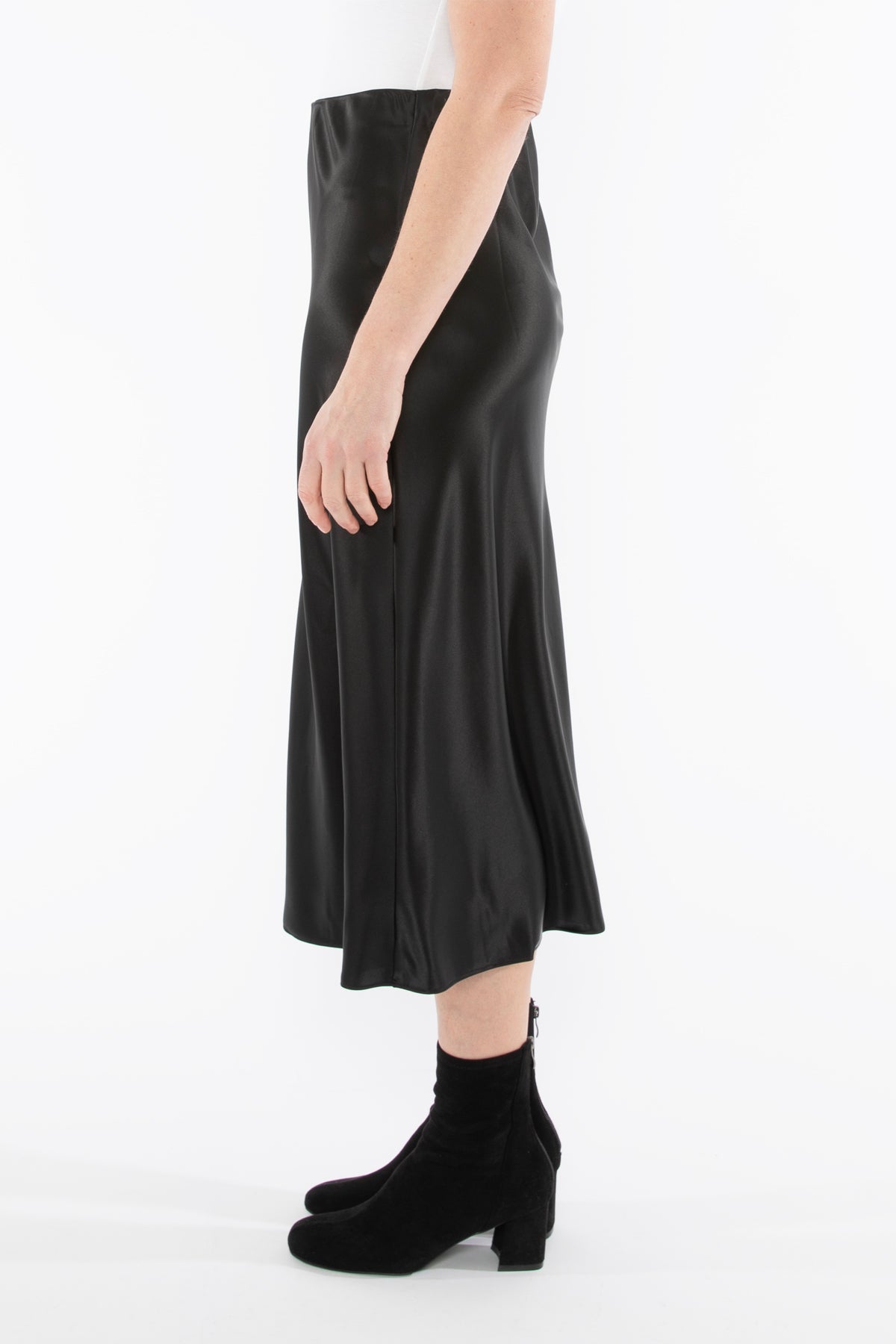 Bias Satin Skirt