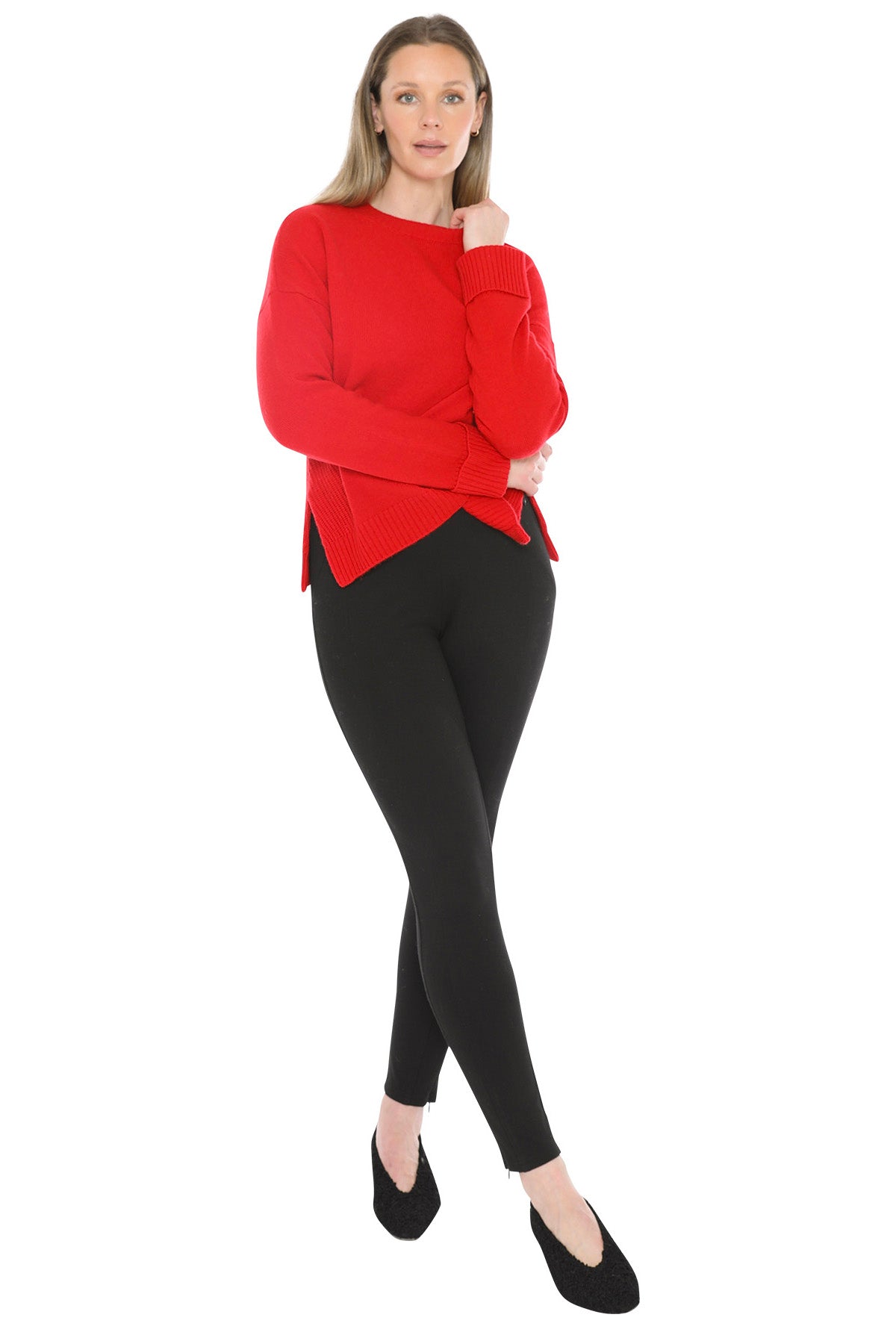 Side Detail Crew Pullover