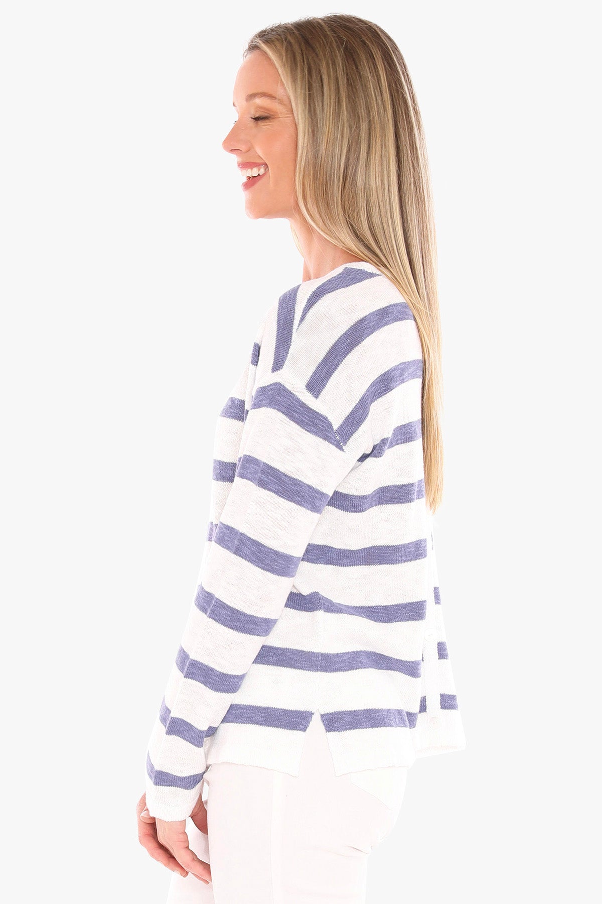 Stripe Slub Pullover