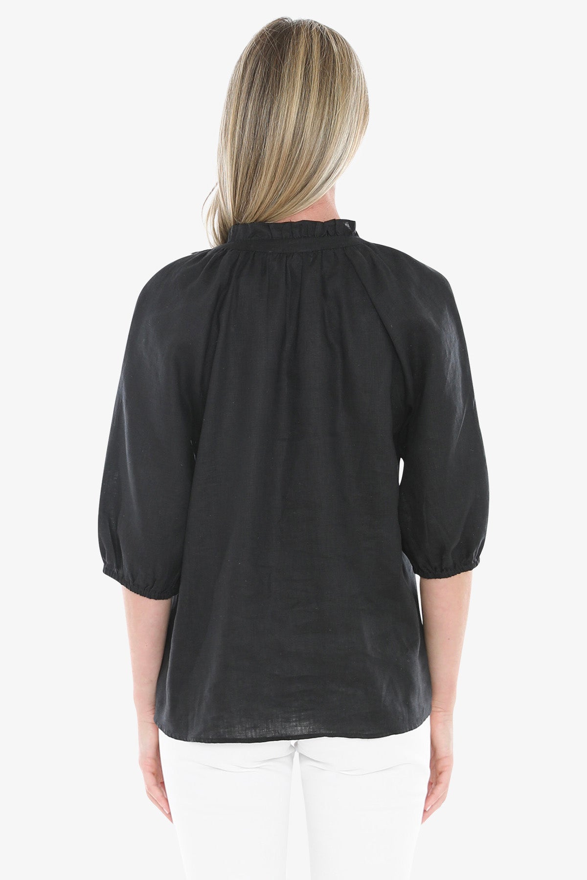Ruffle Neck Top