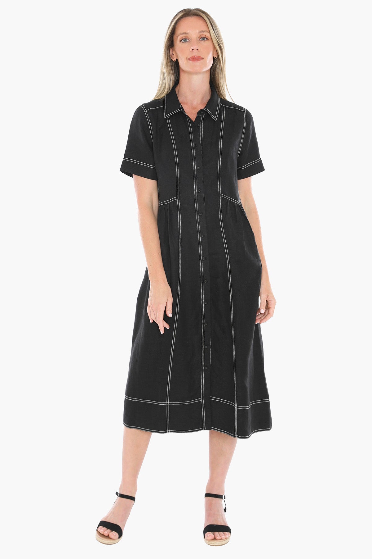Contrast Stitch Dress