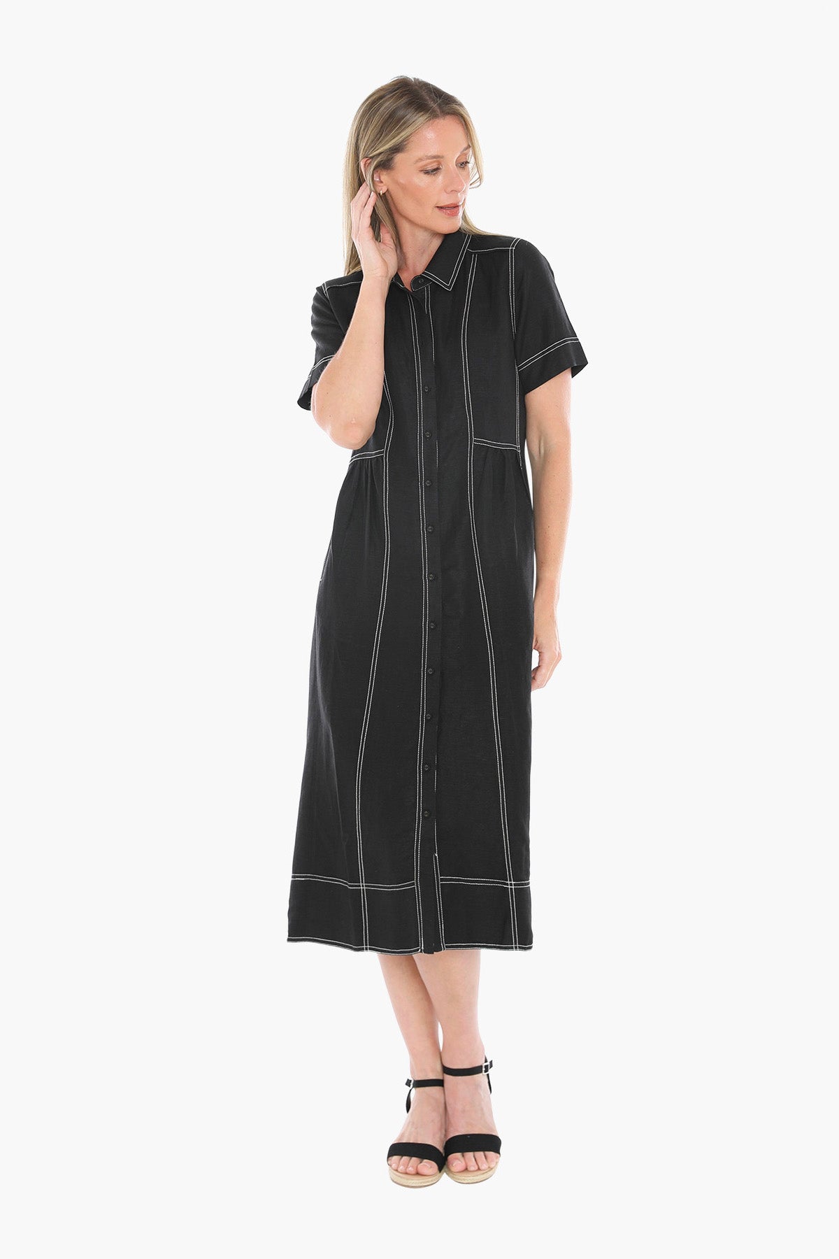 Contrast Stitch Dress