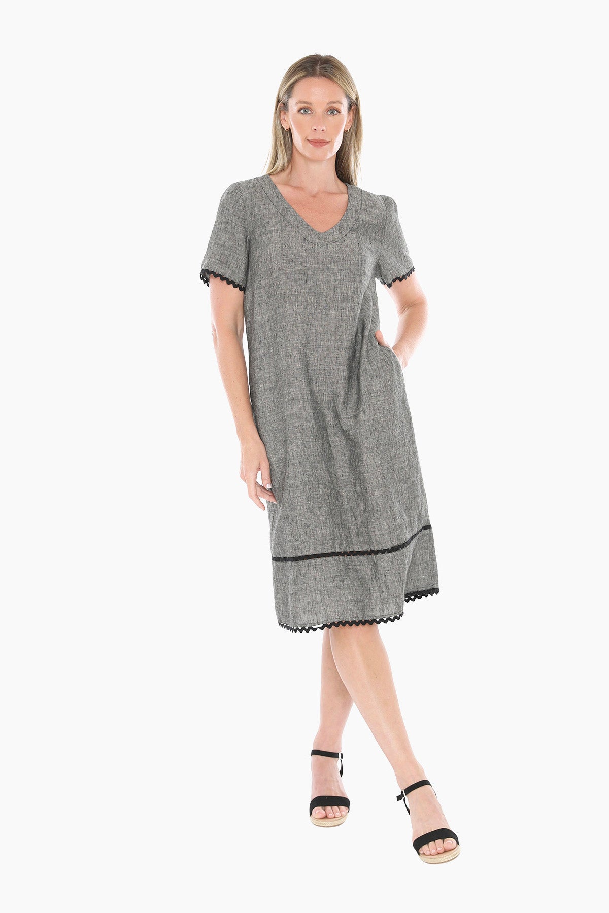 Ric Rac Short Slv Dress