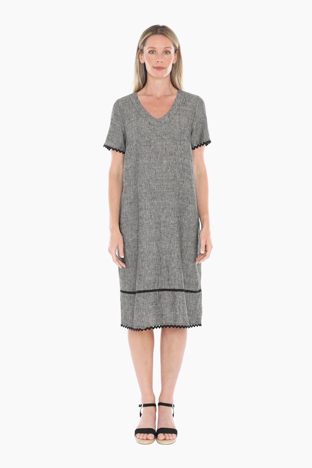 Ric Rac Short Slv Dress