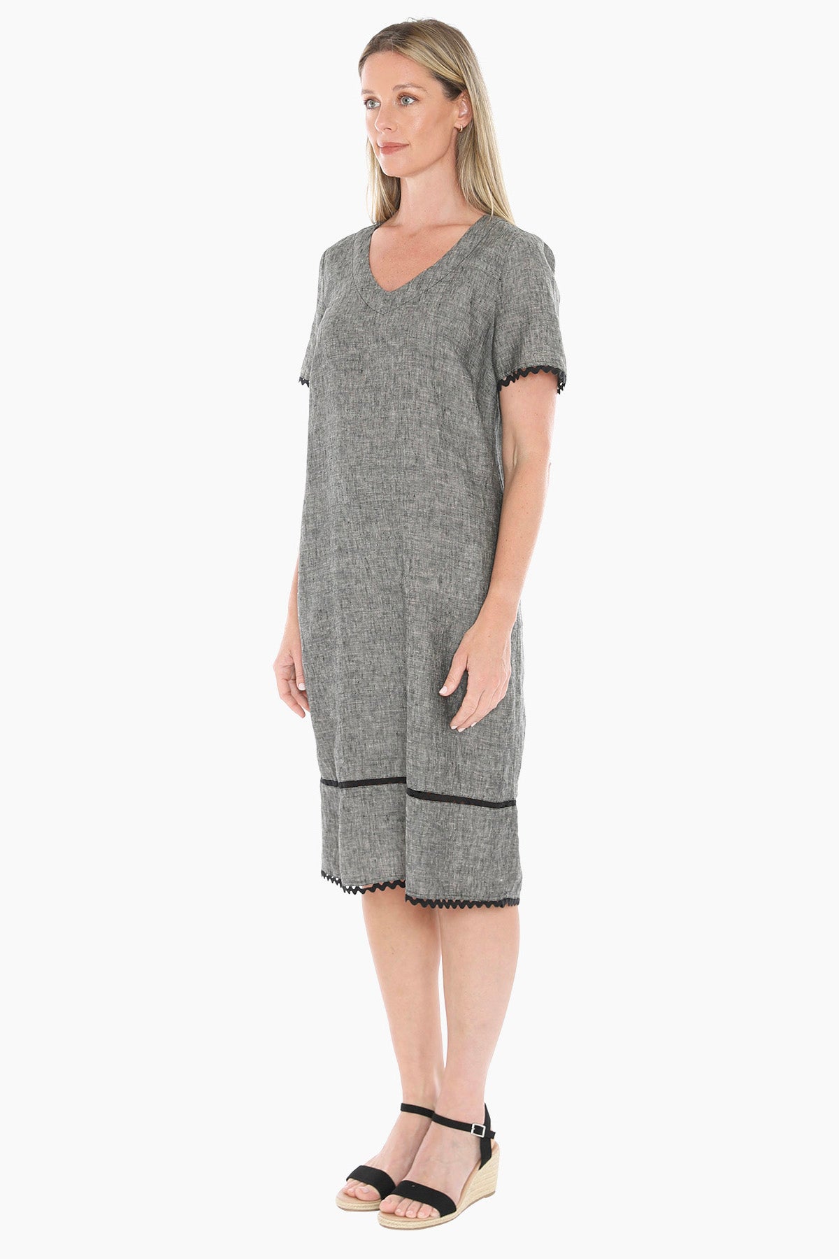 Ric Rac Short Slv Dress