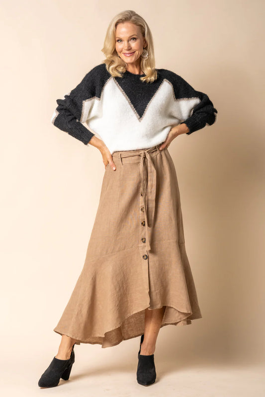 Jayne Linen Skirt