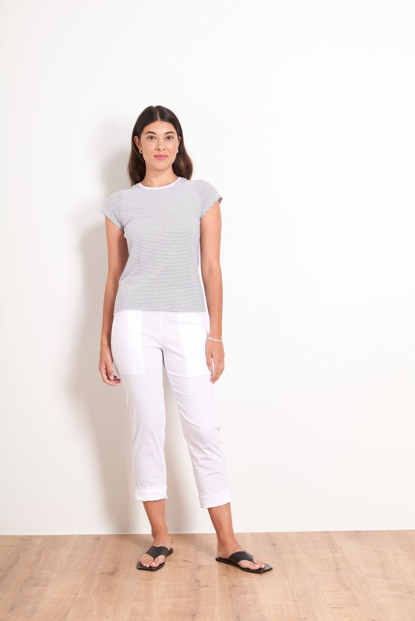 Your Turn Trapeze Cuff Pocket Pant