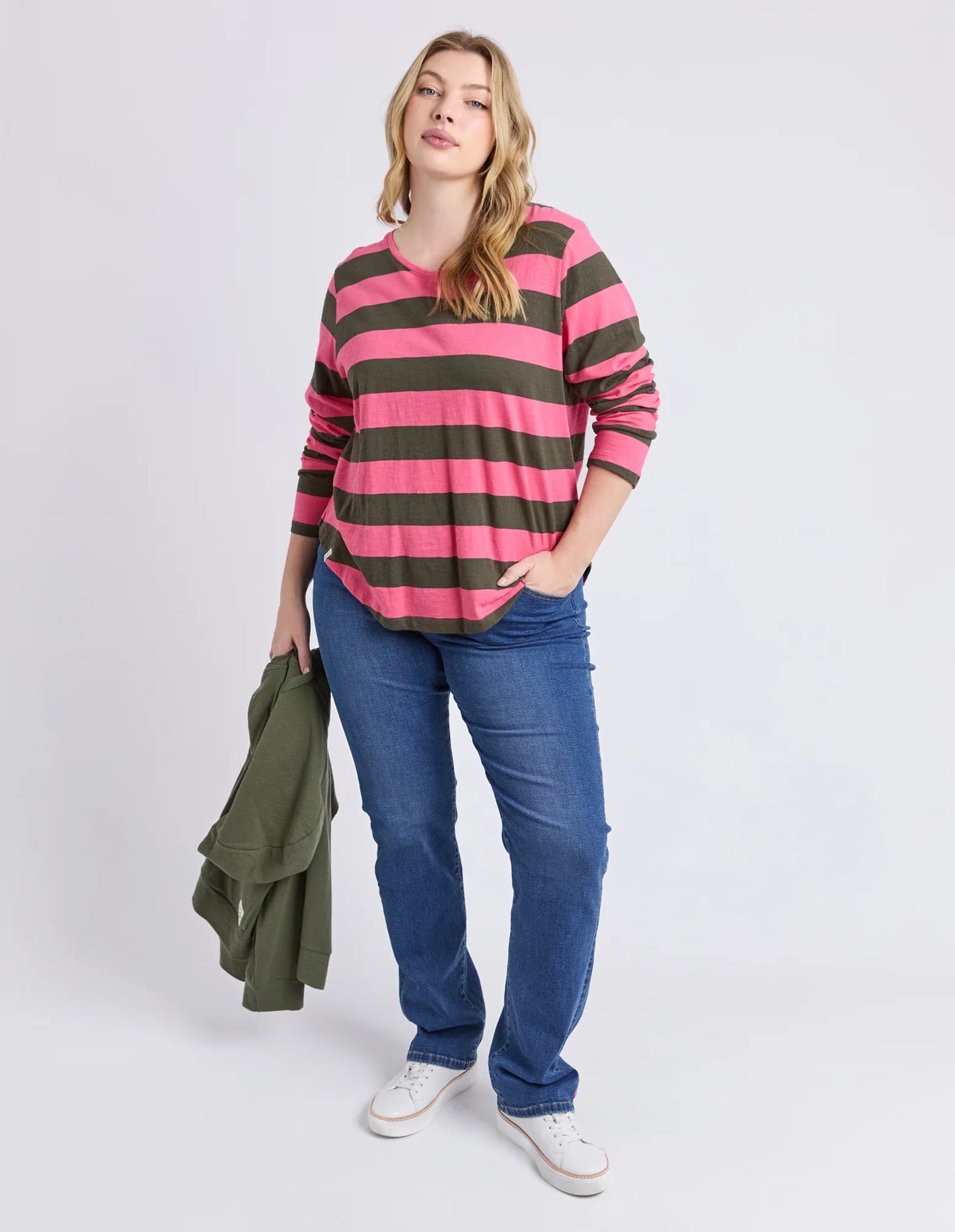 Spritz Stripe Long Sleeve Tee
