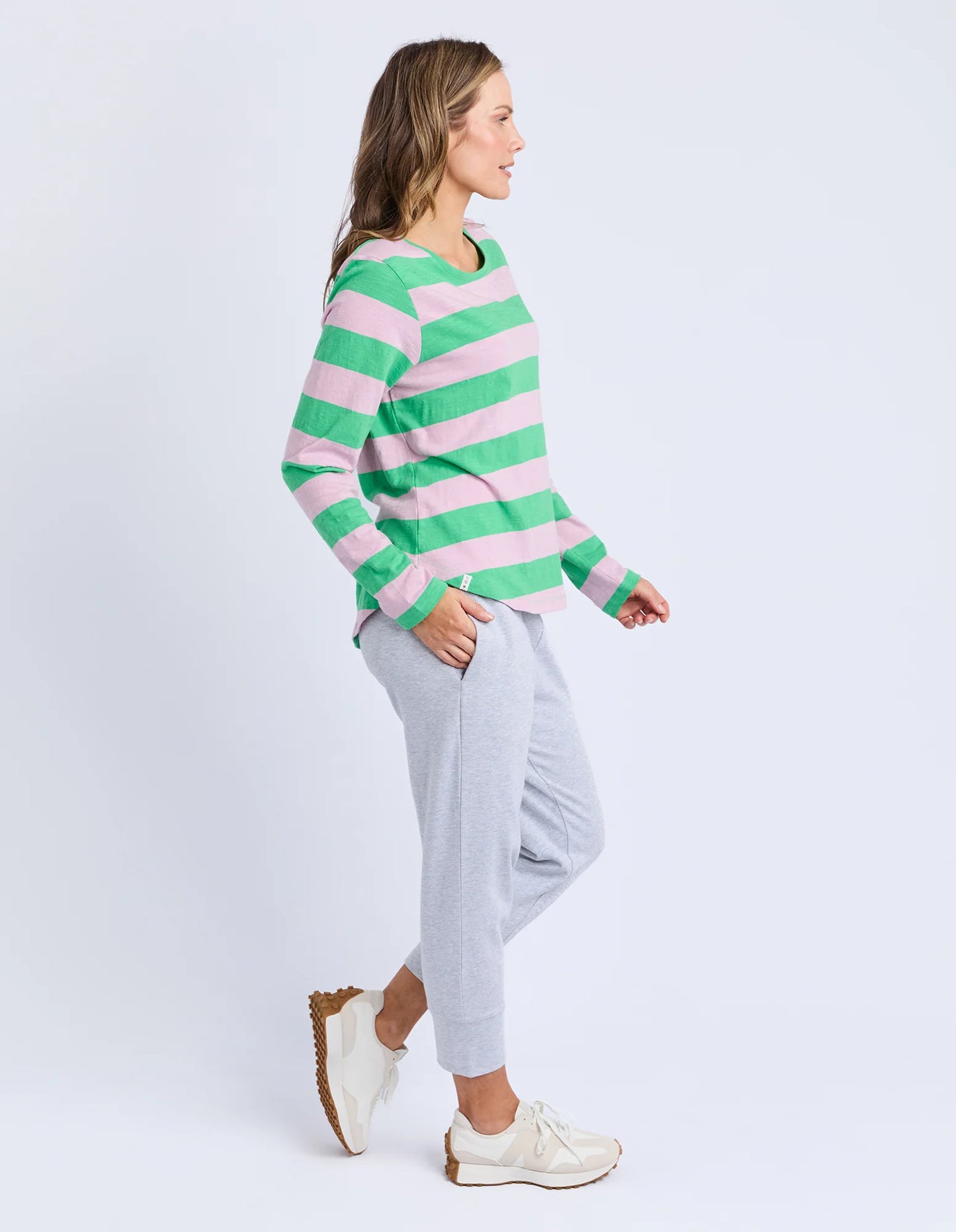 Spritz Stripe Long Sleeve Tee