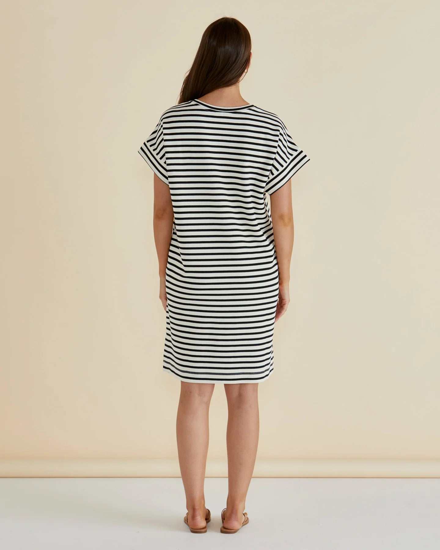 Elise V Neck Rib Dress