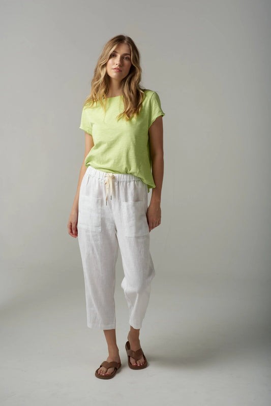 Linen Cropped Pant