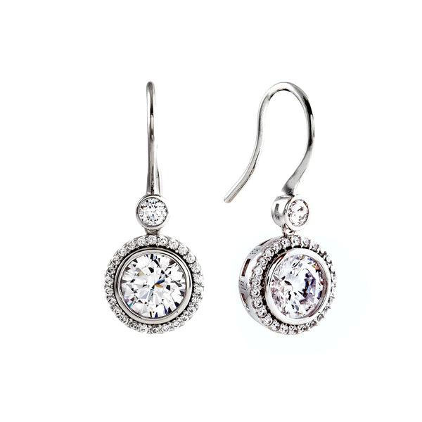 Cubic Zirconia Earrings French Hook