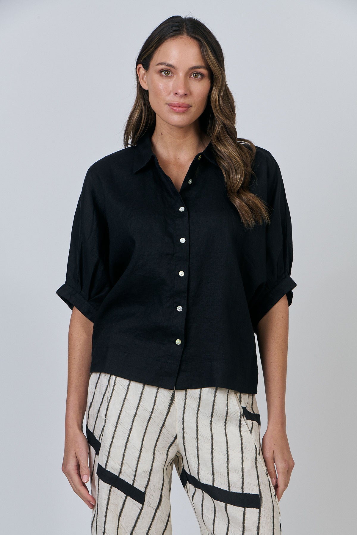 Linen Collared Shirt
