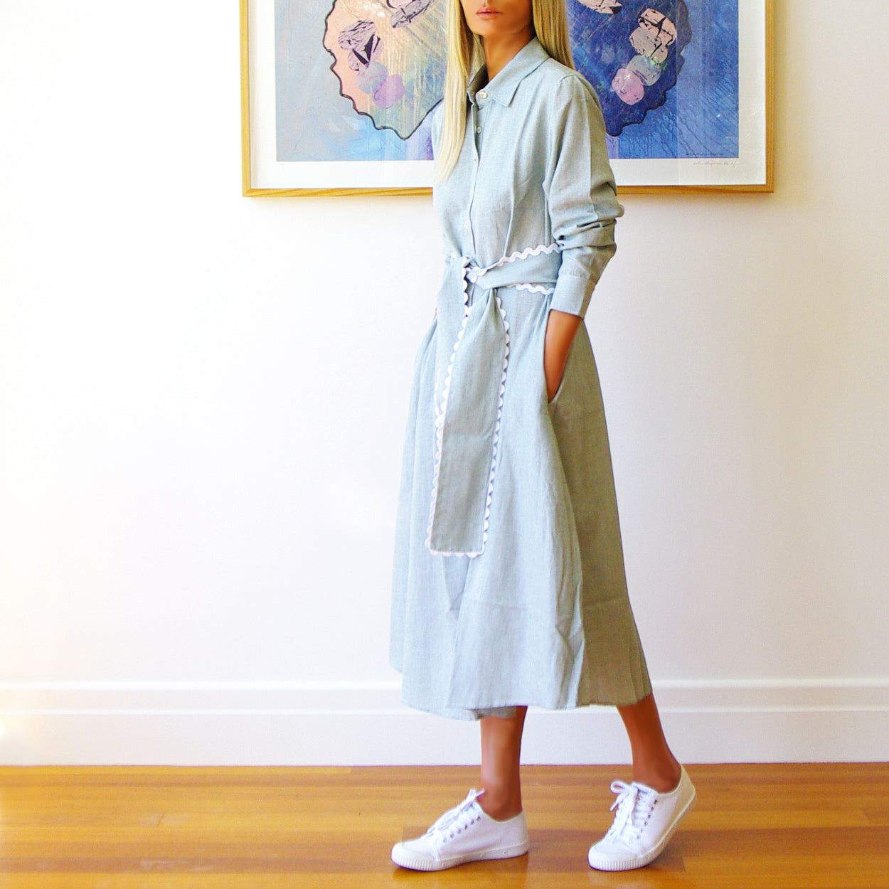 Lillie Fine Stripe Dress