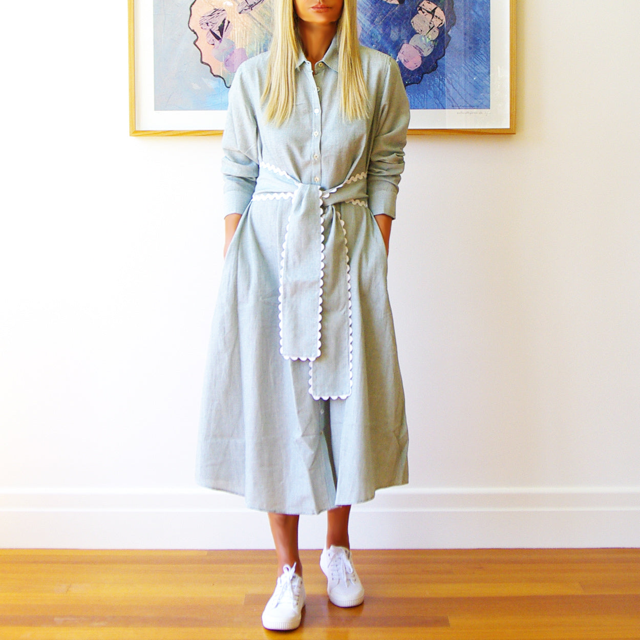 Lillie Fine Stripe Dress