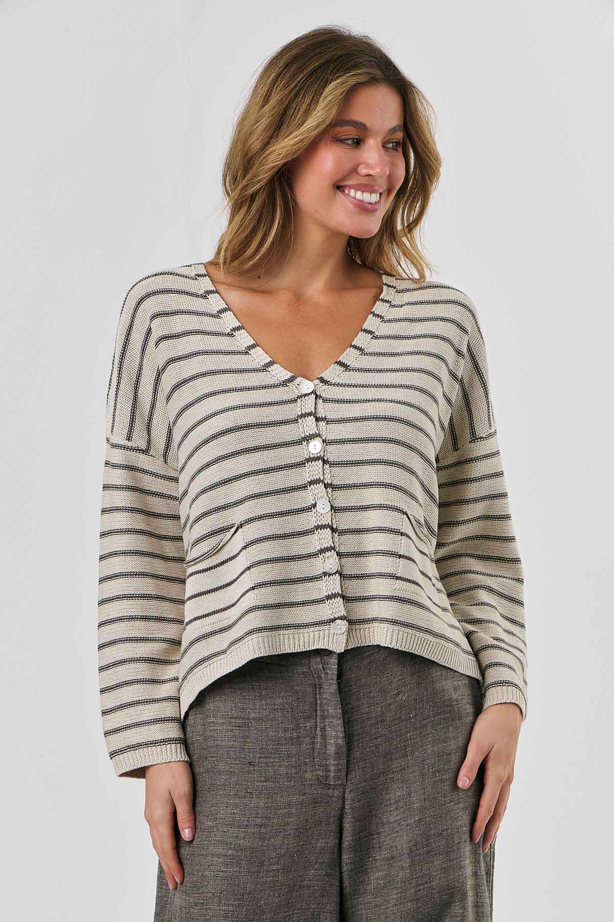 Stripe Cardigan