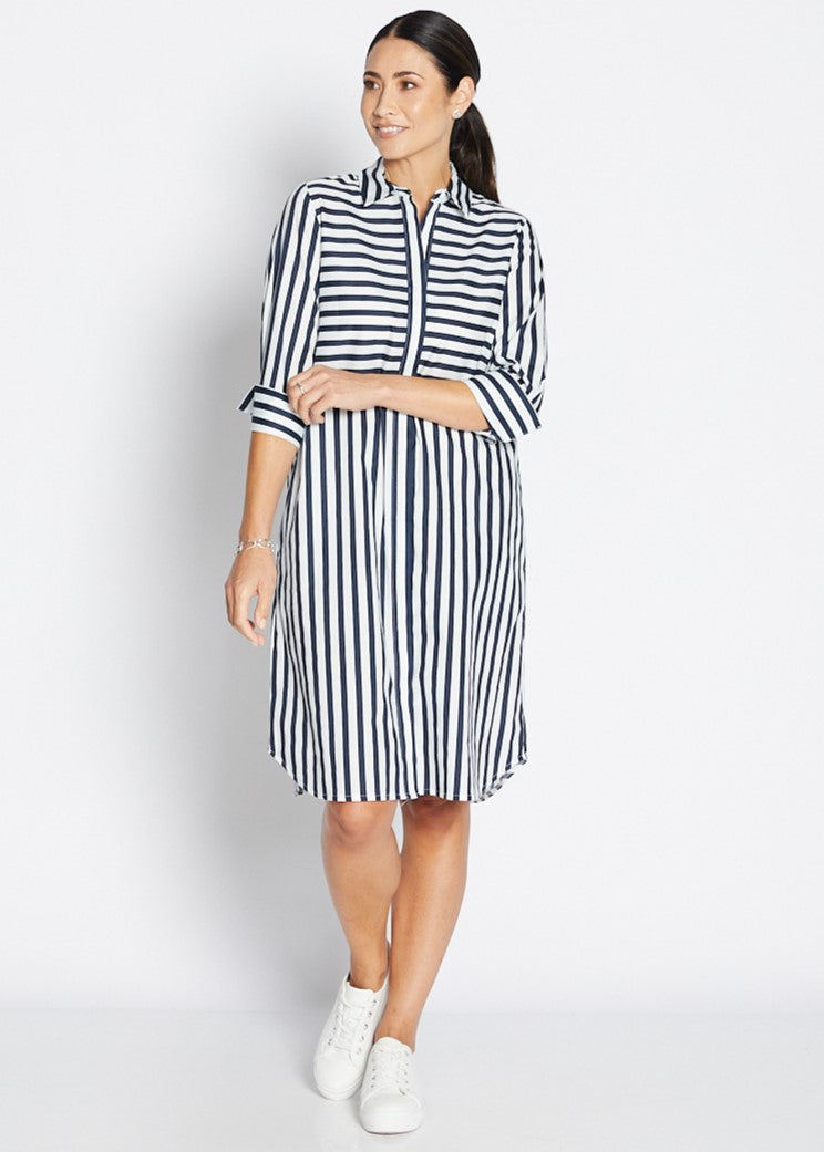 Stripe Shirtdress