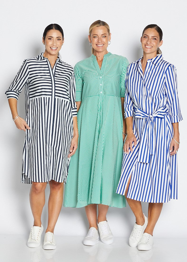 Stripe Shirtdress