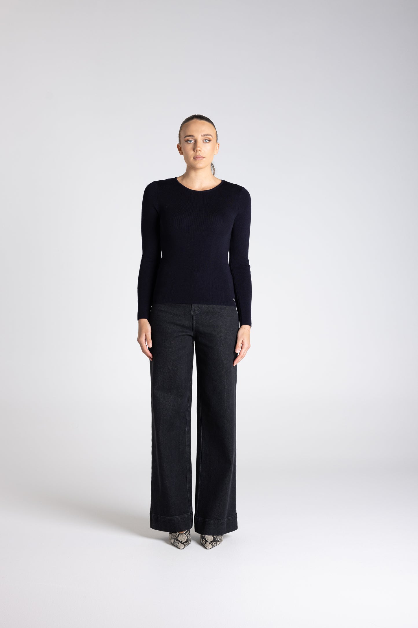 Crew Neck Merino Top