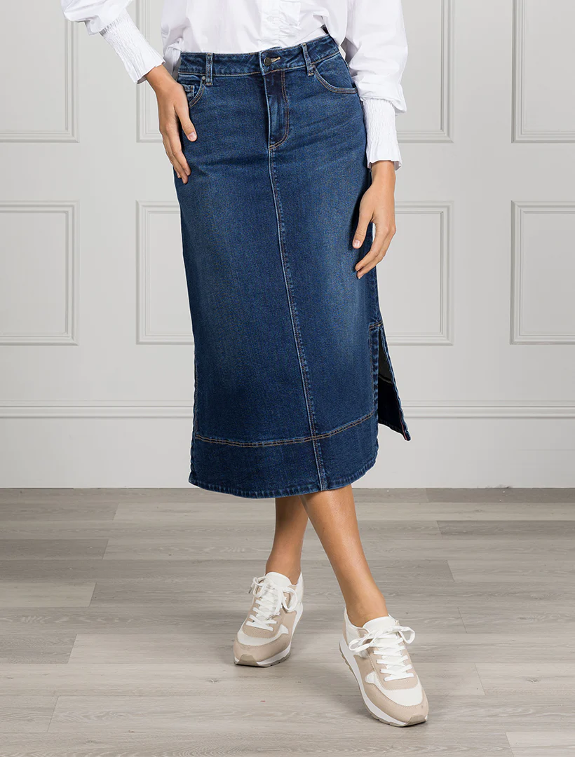 Madison Denim Skirt