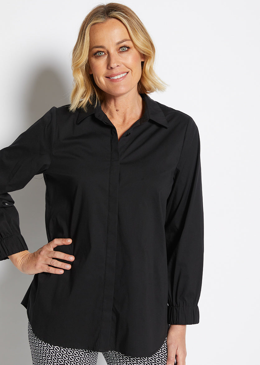 Long Sleeve Elastic Shirt