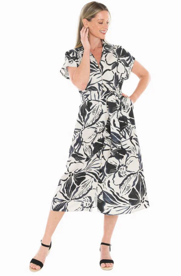 Mono Bloom Dress