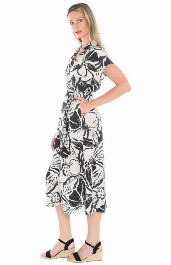 Mono Bloom Dress