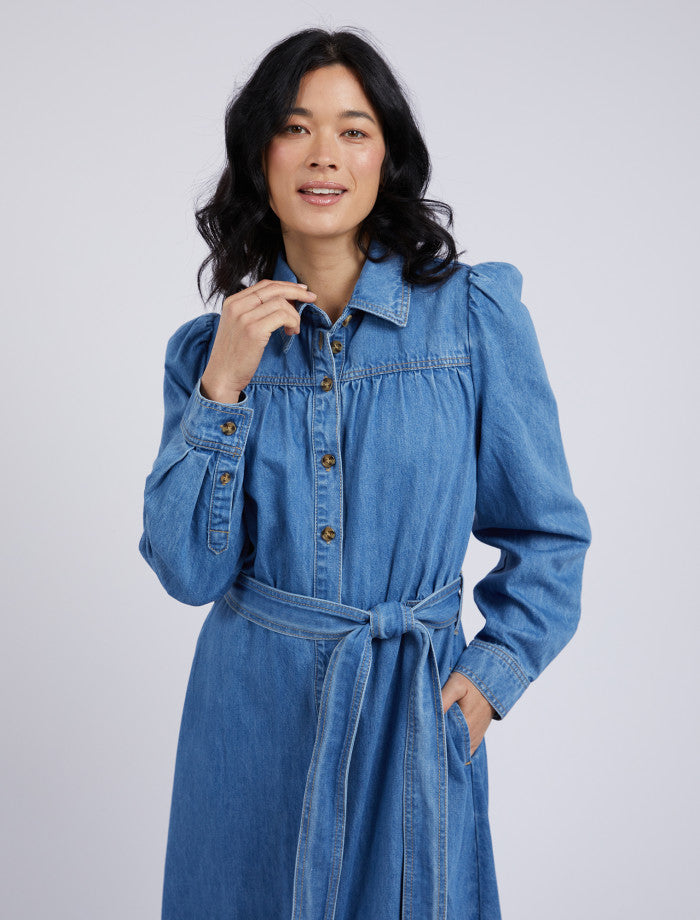 elm denim dress Elm Tee | Ivy Vibe Boutique