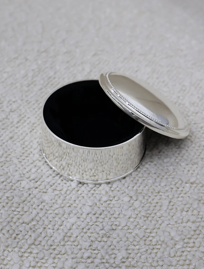 Silver Plated Round Box