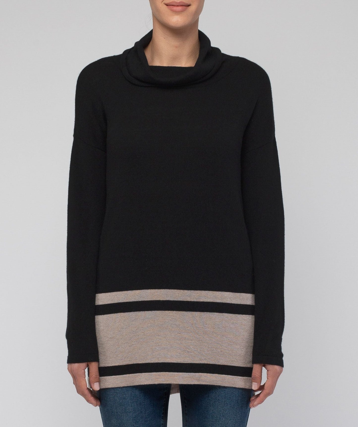 Long Sleeve Block Stripe Pullover