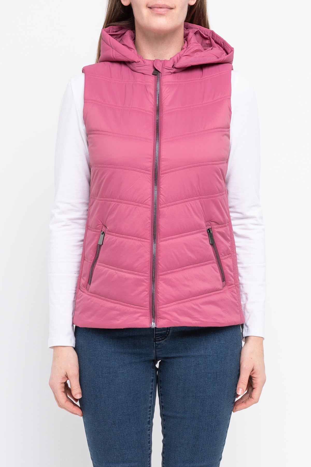 Hooded Sleeveless Puffer