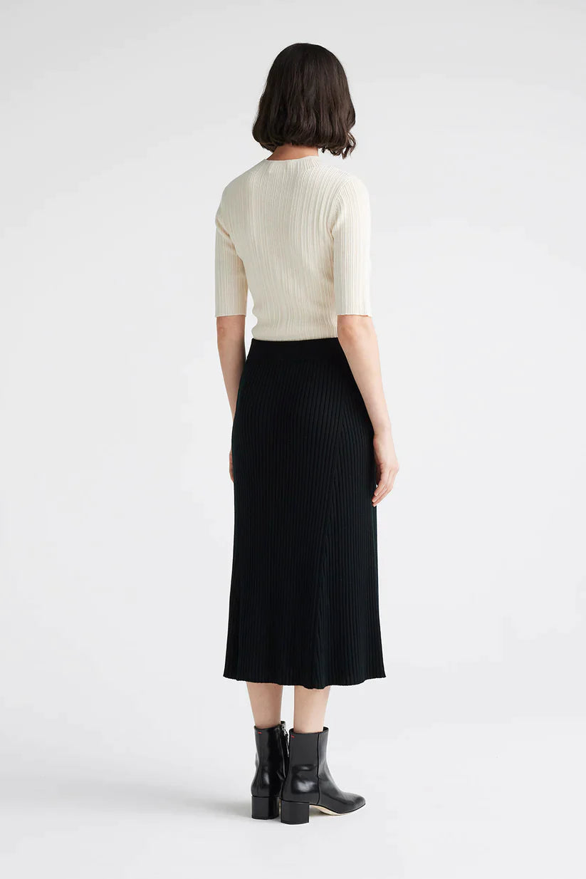 Flared Rib Skirt