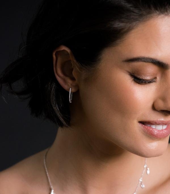 Classic Cubic Zirconia Hoops