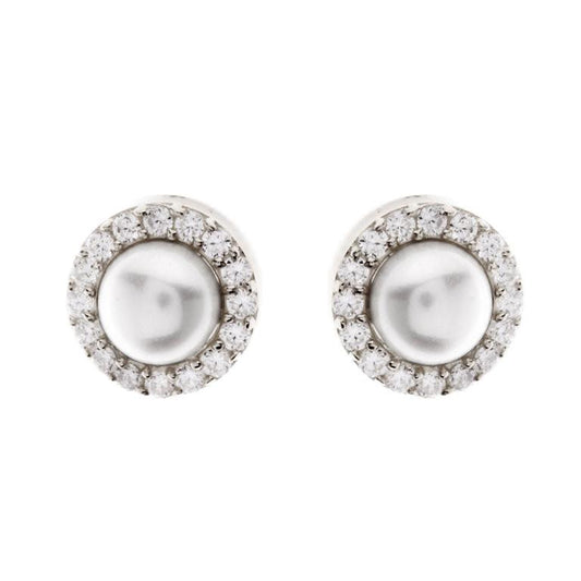 Pearl Cubic Zirconia Earrings