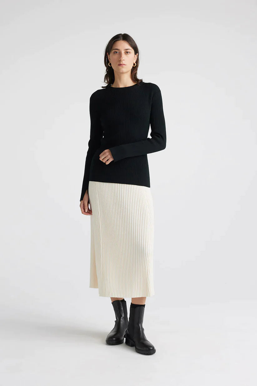 Split Cuff Rib Knit