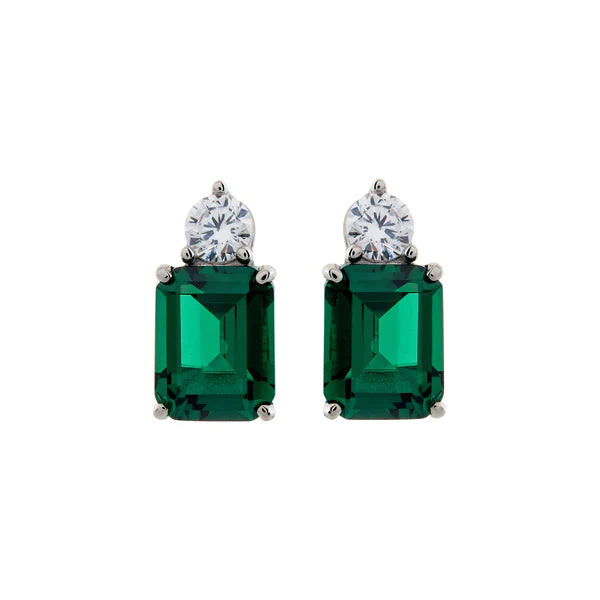 Round Cz Earrings