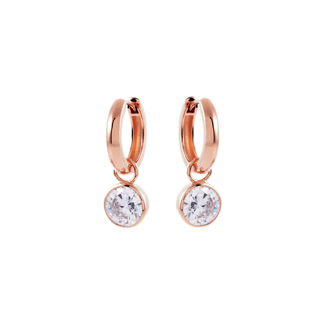 Hoop With 8Mm Cz Drop